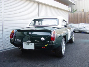 mgb racing rear